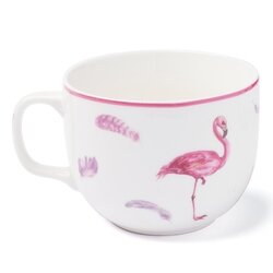Kubek porcelanowy Tadar Flamingo Jumbo 450 ml