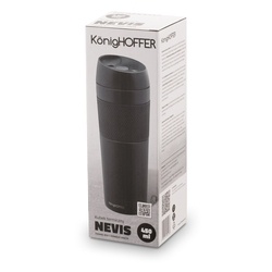 Kubek termiczny Konighoffer Nevis 450 ml czarny