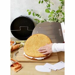 Łopatka do przenoszenia pizzy, tortu i ciast Tadar 32,5 x 26 cm stalowa
