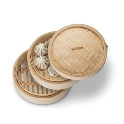 Parowar bambusowy Tadar dwupoziomowy 20 cm