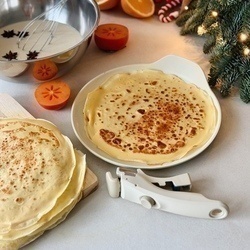 Patelnia do naleśników indukcyjna Starke Pro Compacti Cream 26 cm z odpinanym uchwytem