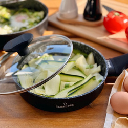 Patelnia indukcyjna non-stick z pokrywką Starke Pro Dante 20 cm