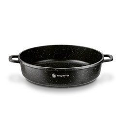 Patelnia na indukcję głęboka krótkie uchwyty Konighoffer Pollo Black 32 x 8 cm