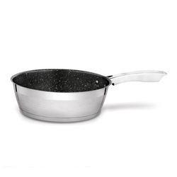 Patelnia nierdzewna głęboka non stick z pokrywką Konighoffer Harley 24 x 8 cm