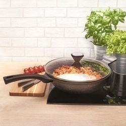 Patelnia WOK marmurkowa Konighoffer Kenji 30 cm na indukcję