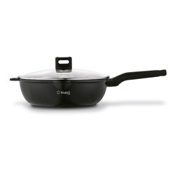 Patelnia WOK na indukcję z pokrywką Starke Pro Yasai 30 cm