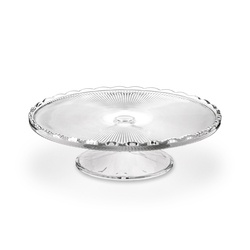 Patera szklana na nóżce Tadar Anastazja 29 cm okrągła