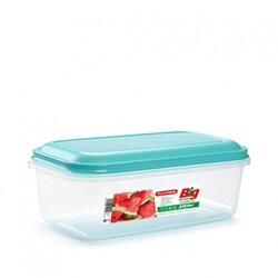 Pojemnik do przechowywania plastikowy Plastic Forte 3250 ml 3 x 16 x 9,2 cm mix kolorów elegance