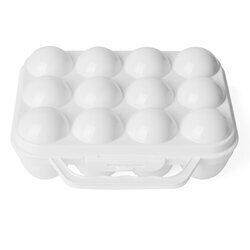 Pojemnik na jajka Plastic Forte 12 jaj biały