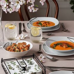 Salaterka porcelanowa na sałatkę Tadar Wstęga 17,5 cm