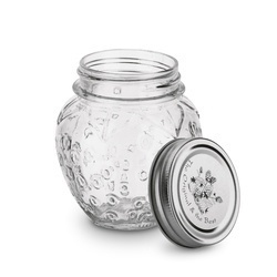 Słoik szklany z metalową zakrętką Tadar Truskawka 500 ml