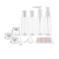 Komplet 7 pojemników podróżnych do kosmetyków Tadar Trip 11 elementów