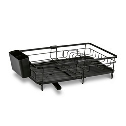 Suszarka do naczyń z ociekaczem i tacą Konighoffer 53 x 30 x 15,5 cm czarna