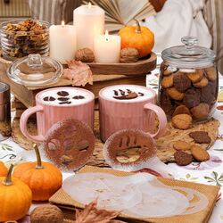 Szablony do kawy, tortów i dekoracji ciasta Tadar 10 sztuk