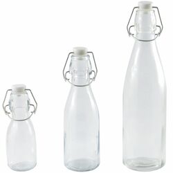 Szklana butelka z klipsem Tadar 100 ml