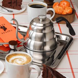 Taca metalowa nierdzewna Tadar 44,5 x 29,5 cm prostokątna