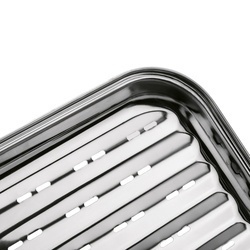 Taca ze stali nierdzewnej do grillowania Tadar BBQ 34,5 x 24 x 2,5 cm