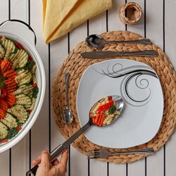 Talerz obiadowy kwadratowy Tadar Dolce Vita 25,5 cm