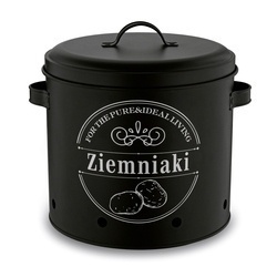 Zestaw 3 metalowych pojemników kuchennych Tadar Ziemniaki Cebula Czosnek