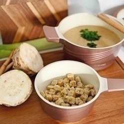 Zestaw garnków ceramicznych na indukcję Starke Pro Naturale Rose Gold 10 elementów