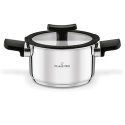 Zestaw garnków nierdzewnych z pokrywkami Starke Pro Eterno 8 elementów