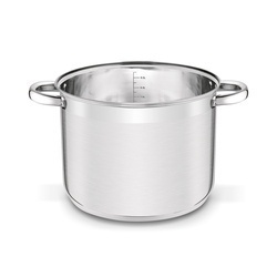 Zestaw garnków prostych ze stali nierdzewnej z pokrywkami Tadar 6 elementów 6,5 l, 8 l, 10 l