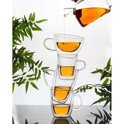 Szklanki termiczne do kawy Tadar Sublime U-type 300 ml 6 szt. i 6 łyżeczek