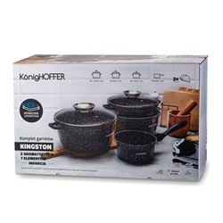 Zestaw garnków ceramicznych Konighoffer Kingstone 7 elementów