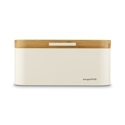 Chlebak stalowy Konighoffer Capri 30,5 x 18 x 14 cm kremowy
