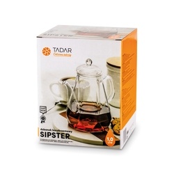 Dzbanek do herbaty borokorzemowy z zaparzaczem Tadar Sipster 1 l