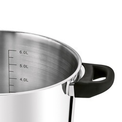 Garnek wysoki nierdzewny z pokrywką Starke Pro Sante 6,5 l indukcja