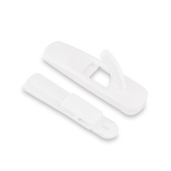 Haczyki samoprzylepne 2 sztuki białe Tadar Quickfix 7,5 x 2,3 x 2,8 cm