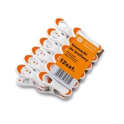 Klamerki do prania Tadar Orange 12 sztuk
