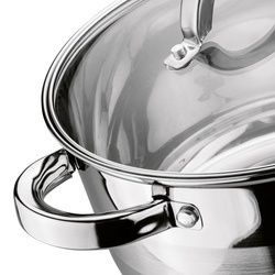 Komplet 3 garnków stalowych Tadar Roger II 16 cm 20 cm 24 cm