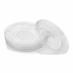 Komplet 6 talerzy deserowych Tadar Piatto 18 cm z łopatką i widelczykami do ciasta
