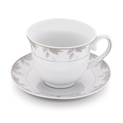 Komplet dwóch filiżanek do kawy ze spodkami Tadar Bella Feguro Paola 250 ml