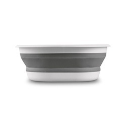 Miska plastikowa składana Tadar Silico 35 cm kwadratowa szara