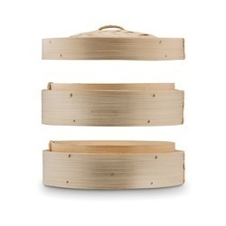 Parowar bambusowy Tadar dwupoziomowy 20 cm