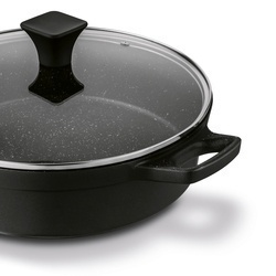 Patelnia aluminiowa na indukcję krótkie uchwyty Konighoffer Vitello 32 cm