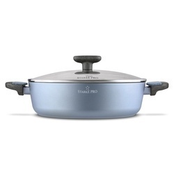 Patelnia na indukcję non stick krótkie uchwyty z pokrywką Starke Pro Double 28 cm