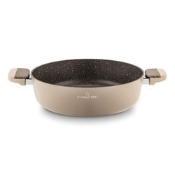 Patelnia na indukcję non stick krótkie uchwyty z pokrywką Starke Pro Light Coffee 28 cm