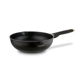 Patelnia WOK na indukcję z pokrywką Konighoffer Black Rose 30 cm