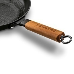 Patelnia żeliwna emaliowana z drewnianym uchwytem Starke Pro Hanoi 24 cm