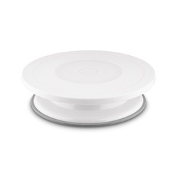 Patera na ciasto obrotowa Tadar 27,5 x 6,5 cm biała