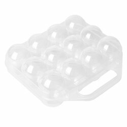 Pojemnik na 12 jajek Plastic Forte transparentny