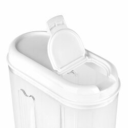 Pojemnik na żywność i produkty sypkie Plastic Forte Totem 1,5 l biały