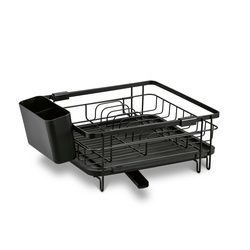 Suszarka do naczyń z ociekaczem i tacą Konighoffer 53 x 30 x 15,5 cm czarna