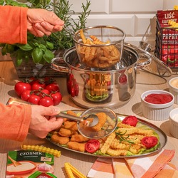 Szczypce z sitkiem do kurczaka pączków i frytek Tadar