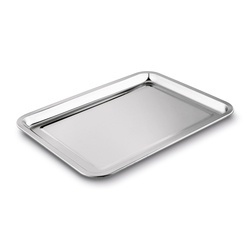 Taca metalowa nierdzewna Tadar 35,5 x 26,5 cm prostokątna