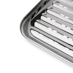 Taca ze stali nierdzewnej do grillowania Tadar BBQ 34,5 x 24 x 2,5 cm
